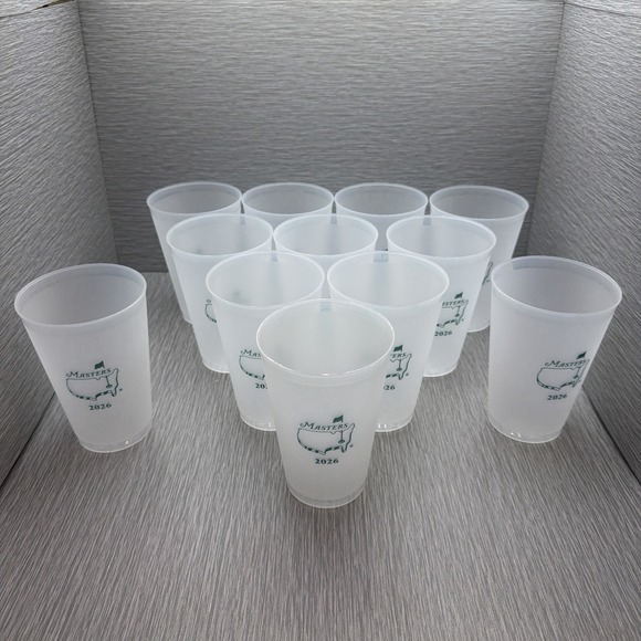 Masters Other - Masters‎ Tournament 2026 Set of 12 Souvenir Cups Augusta National Golf New
